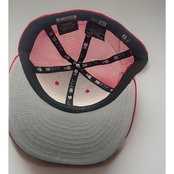 Reds Spring Training New Era 5950 Hat MLB Players On Field Fitted Cap 6 7/8 - Picture 5 of 7